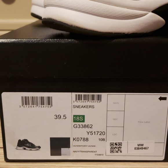 *SOLD* Chanel Runway Navy Trainers 39.5 - Picture 3 of 8